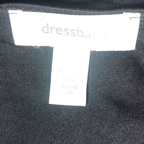 Dress barn black lightweight open front cardigan Sz 2X - Picture 6 of 6